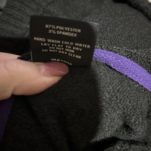 NEW Washington Huskies Colosseum Athletics Black Hoodie Sweater Men's L - Picture 9 of 10